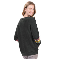 Philadelphia Phillies G-III 4Her by Carl Banks Women's Allana Stripe Pullover Sweatshirt Charcoal