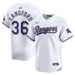 Wyatt Langford Texas Rangers Home Limited Player Jersey White | Nike