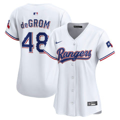 Jacob deGrom Texas Rangers Women's Home Limited Player Jersey White | Nike