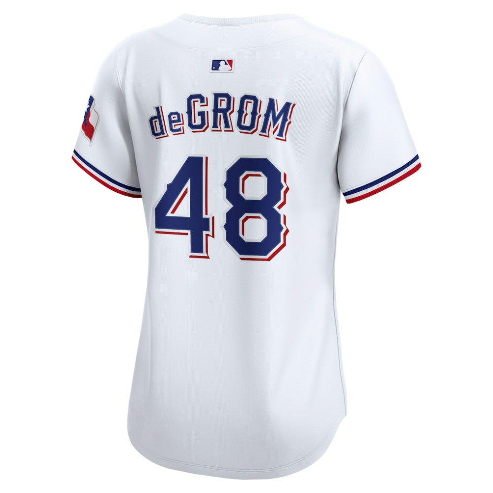 Jacob deGrom Texas Rangers Women's Home Limited Player Jersey White | Nike