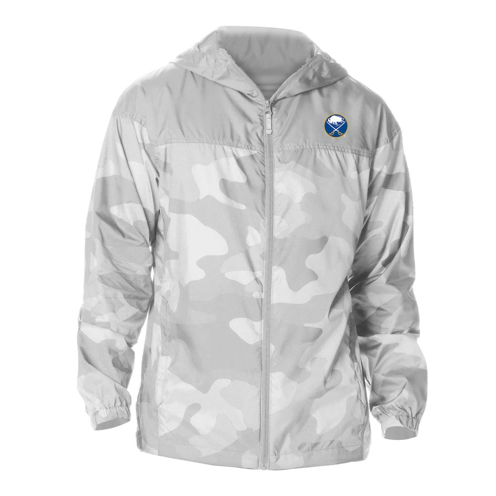 Buffalo Sabres Columbia Camo Flash Challenger Omni-Shade Full-Zip Hoodie Windbreaker Gray