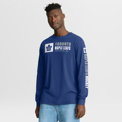 Toronto Maple Leafs Fanatics Goal Crease Legacy Long Sleeve T-Shirt Blue
