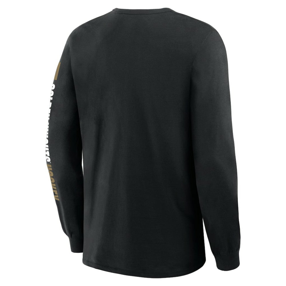 Vegas Golden Knights Fanatics Goal Crease Legacy Long Sleeve T-Shirt Black