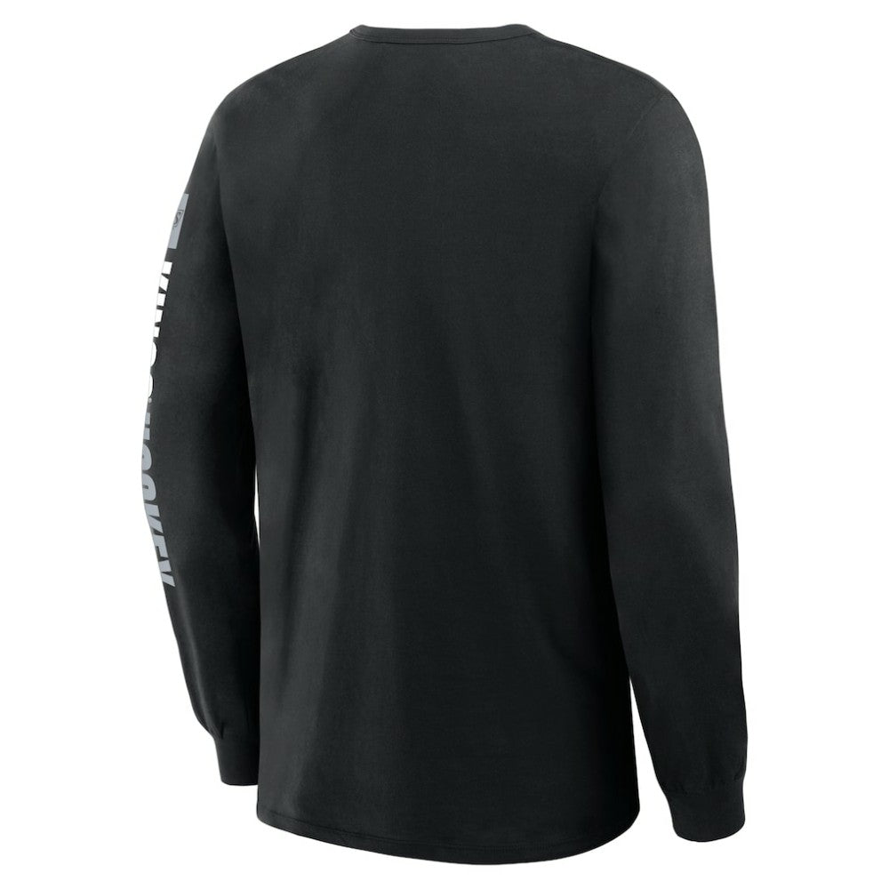 Los Angeles Kings Fanatics Goal Crease Legacy Long Sleeve T-Shirt Black