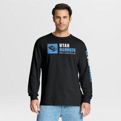 Utah Mammoth Fanatics Goal Crease Legacy Long Sleeve T-Shirt Black