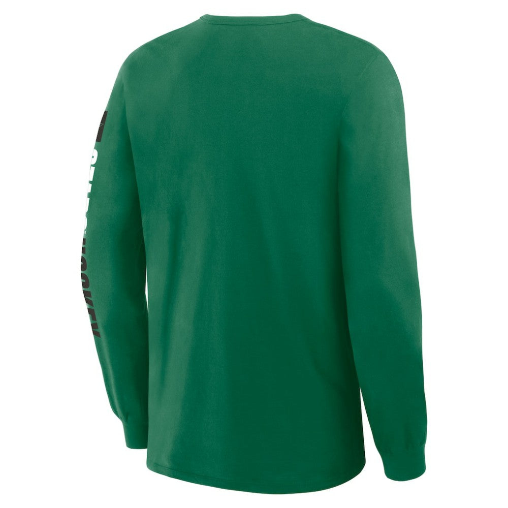 Dallas Stars Fanatics Goal Crease Legacy Long Sleeve T-Shirt Kelly Green