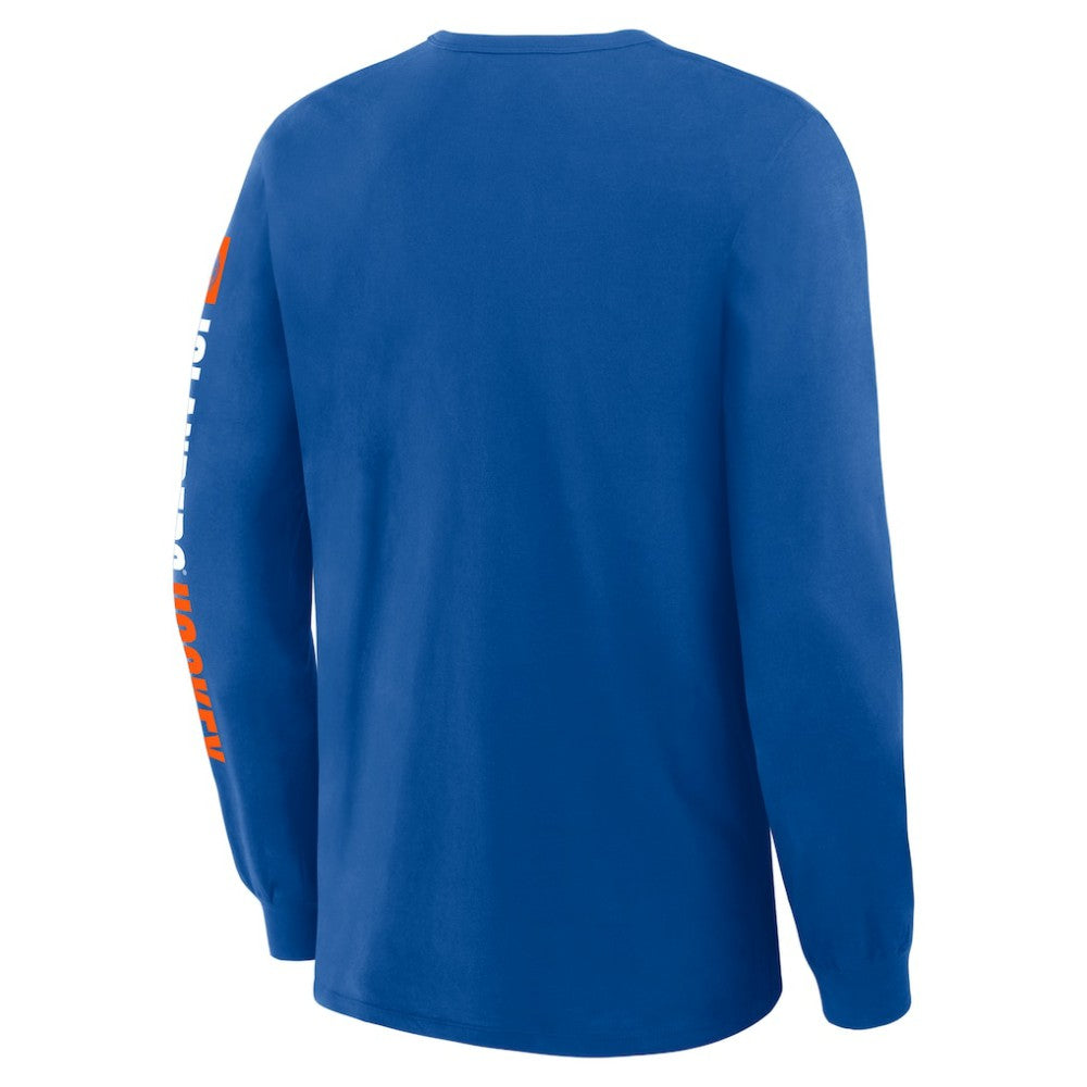 New York Islanders Fanatics Goal Crease Legacy Long Sleeve T-Shirt Royal