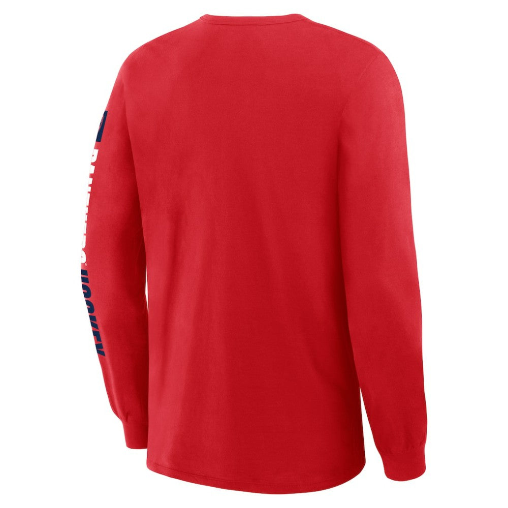 Florida Panthers Fanatics Goal Crease Legacy Long Sleeve T-Shirt Red