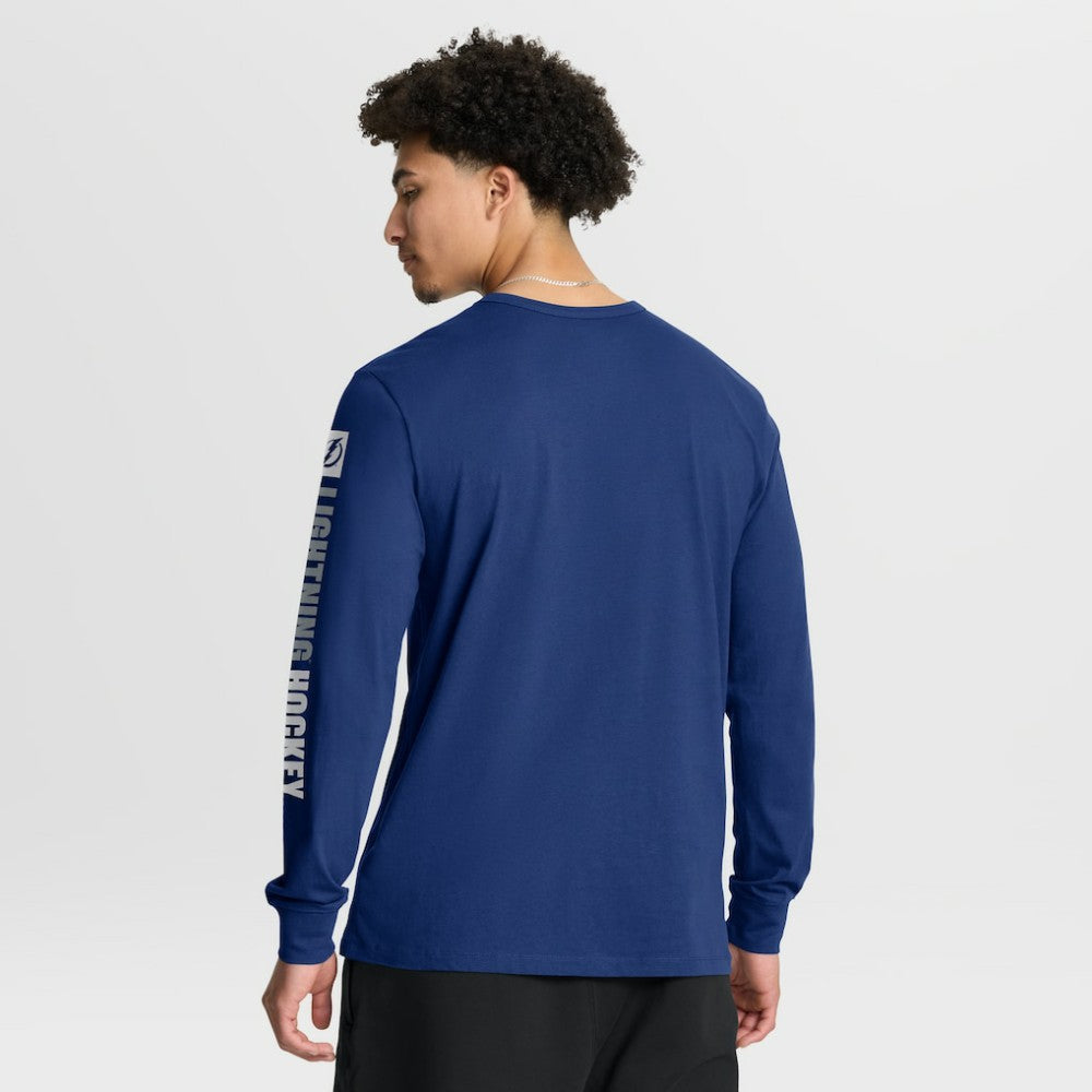 Tampa Bay Lightning Fanatics Goal Crease Legacy Long Sleeve T-Shirt Blue