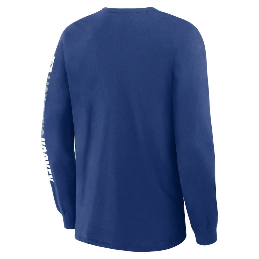 Tampa Bay Lightning Fanatics Goal Crease Legacy Long Sleeve T-Shirt Blue