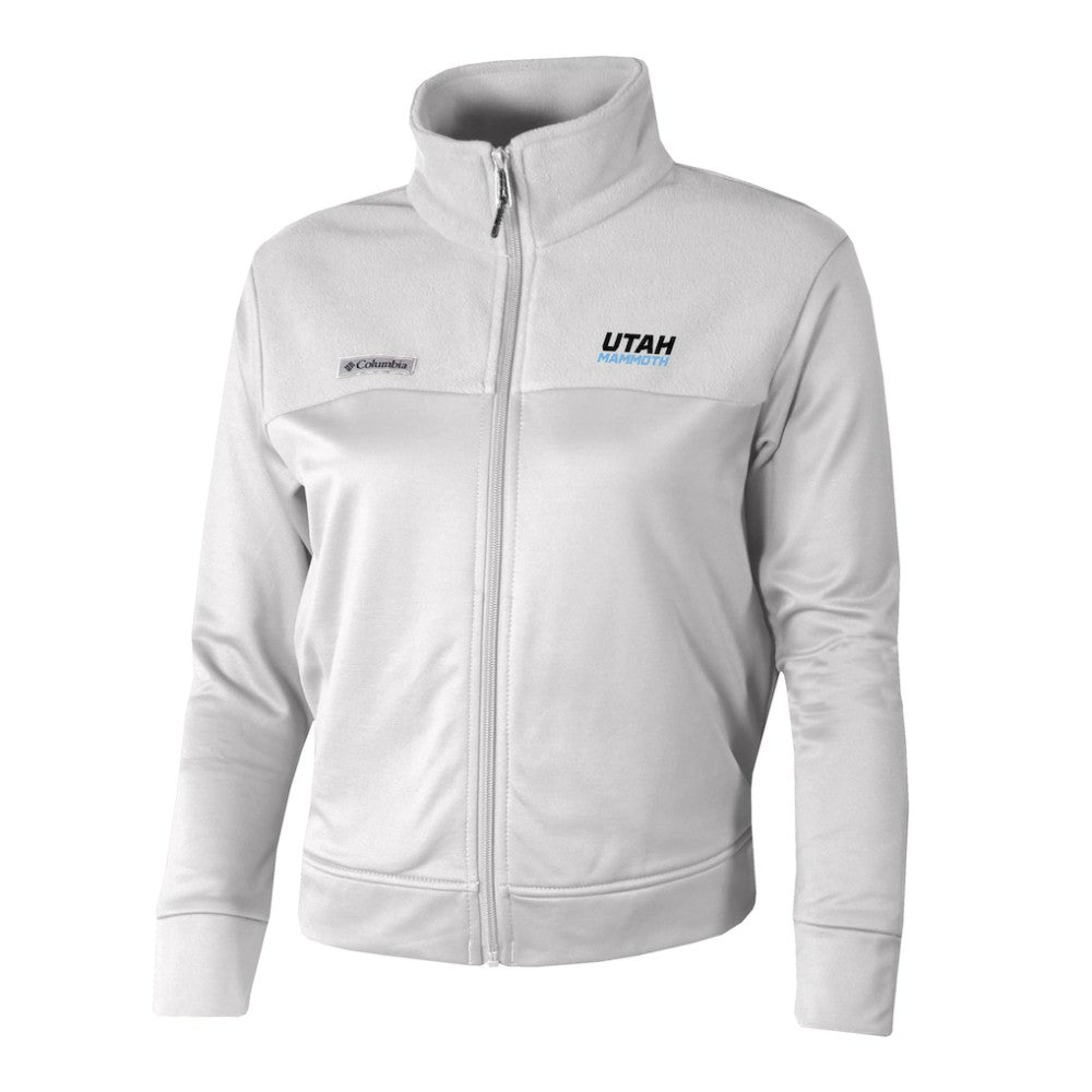Utah Mammoth Columbia Women's River Fleece Full-Zip Jacket White