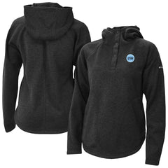 Utah Mammoth Columbia Women's Sweater Weather Quarter-Snap Hoodie Black