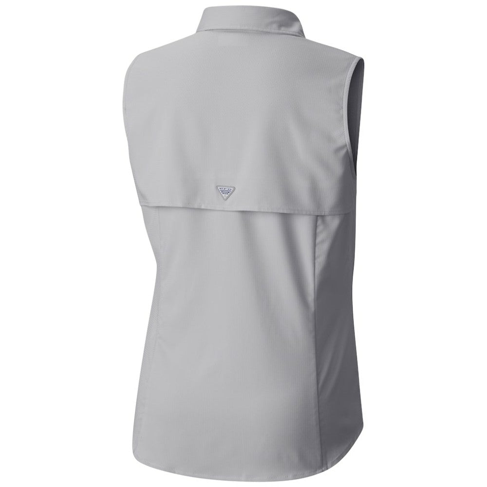 Utah Mammoth Columbia Women's Tamiami Omni-Shade Sleeveless Button-Up Shirt Gray