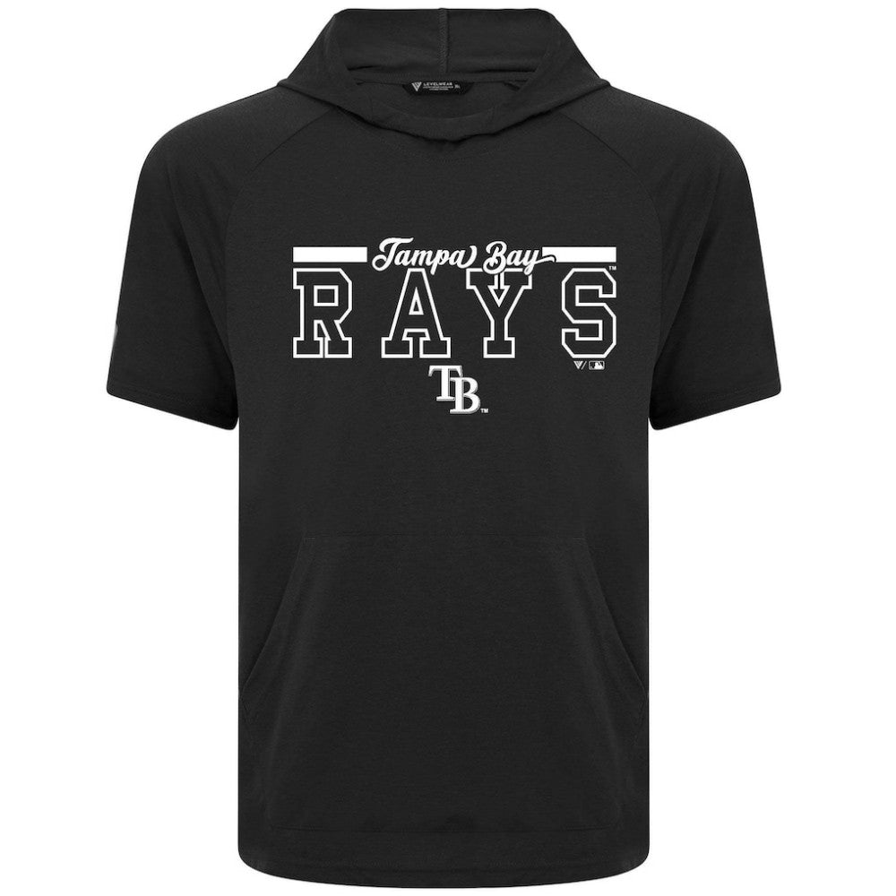 Tampa Bay Rays Levelwear Phase Vanguard Hoodie T-Shirt Black