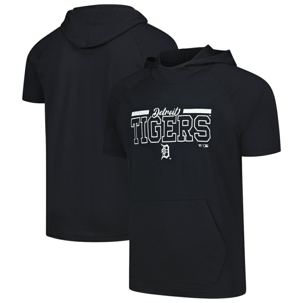 Detroit Tigers Levelwear Phase Vanguard Hoodie T-Shirt Black