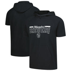 Milwaukee Brewers Levelwear Phase Vanguard Hoodie T-Shirt Black
