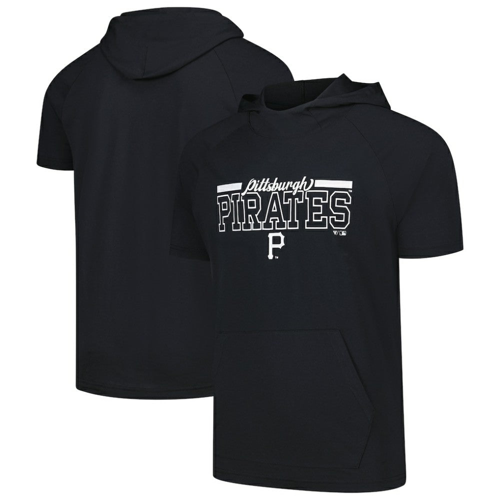 Pittsburgh Pirates Levelwear Phase Vanguard Hoodie T-Shirt Black