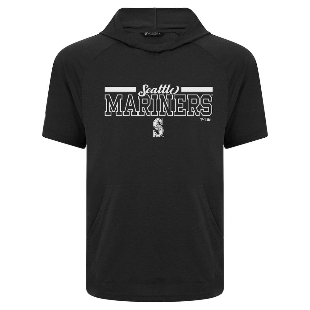 Seattle Mariners Levelwear Phase Vanguard Hoodie T-Shirt Black