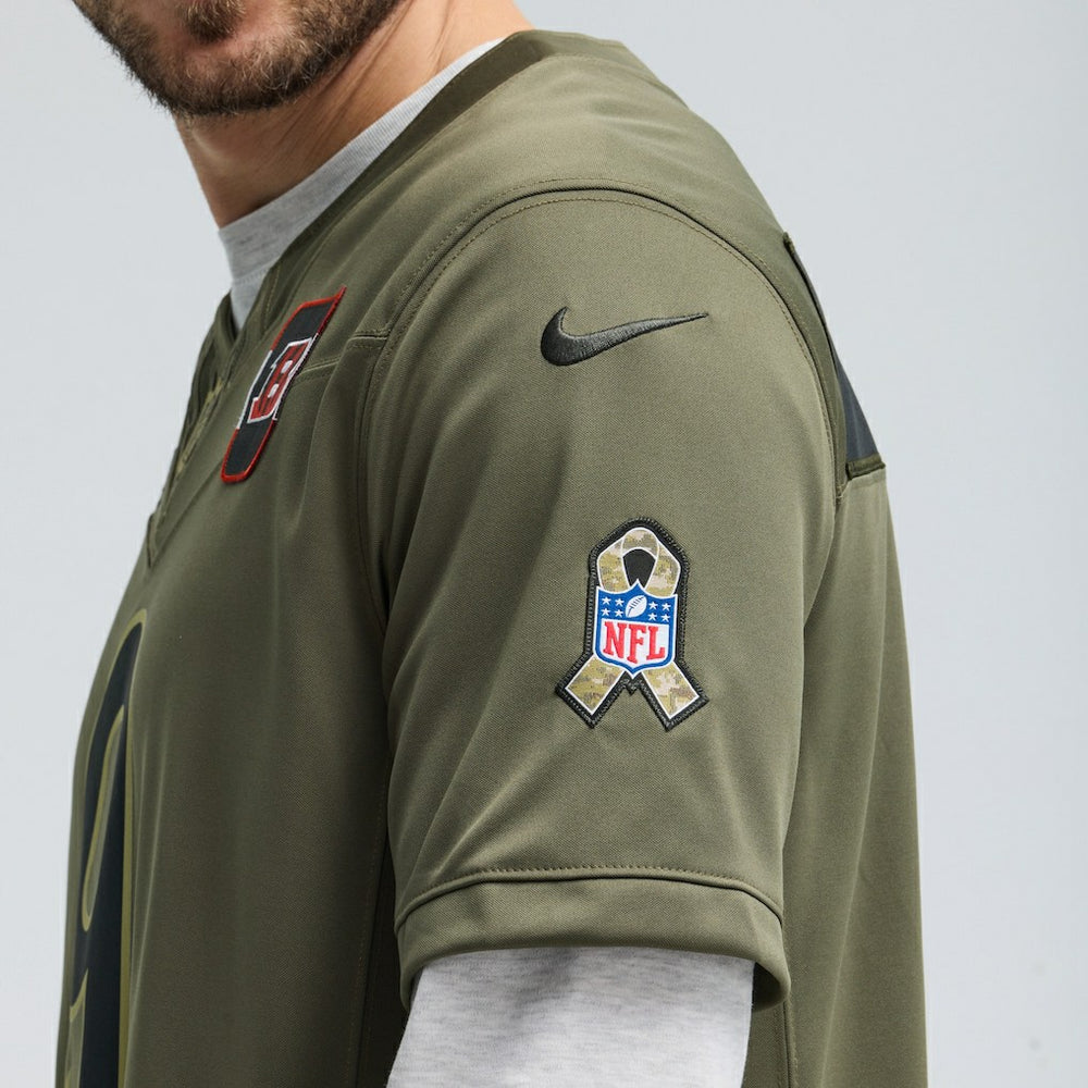 Joe Burrow Cincinnati Bengals 2025 Salute to Service Limited Jersey - Olive