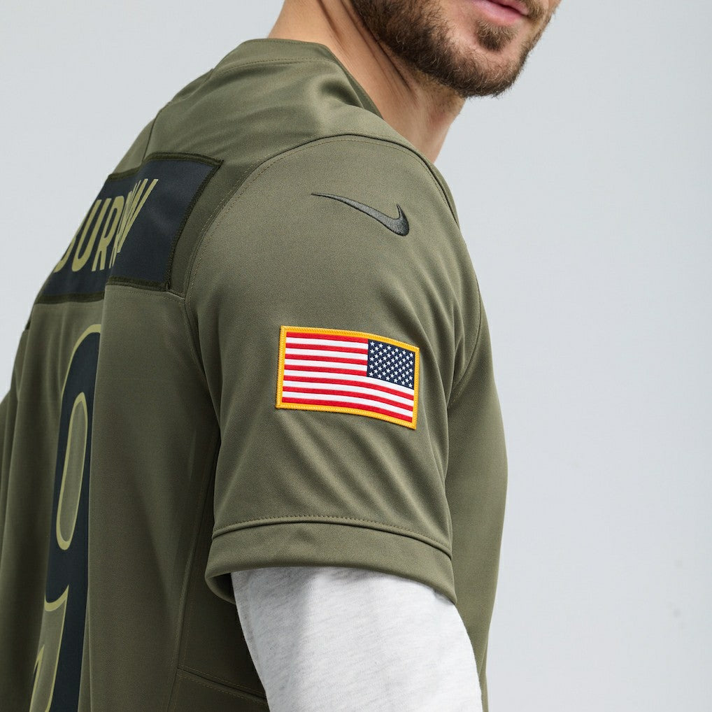 Joe Burrow Cincinnati Bengals 2025 Salute to Service Limited Jersey - Olive