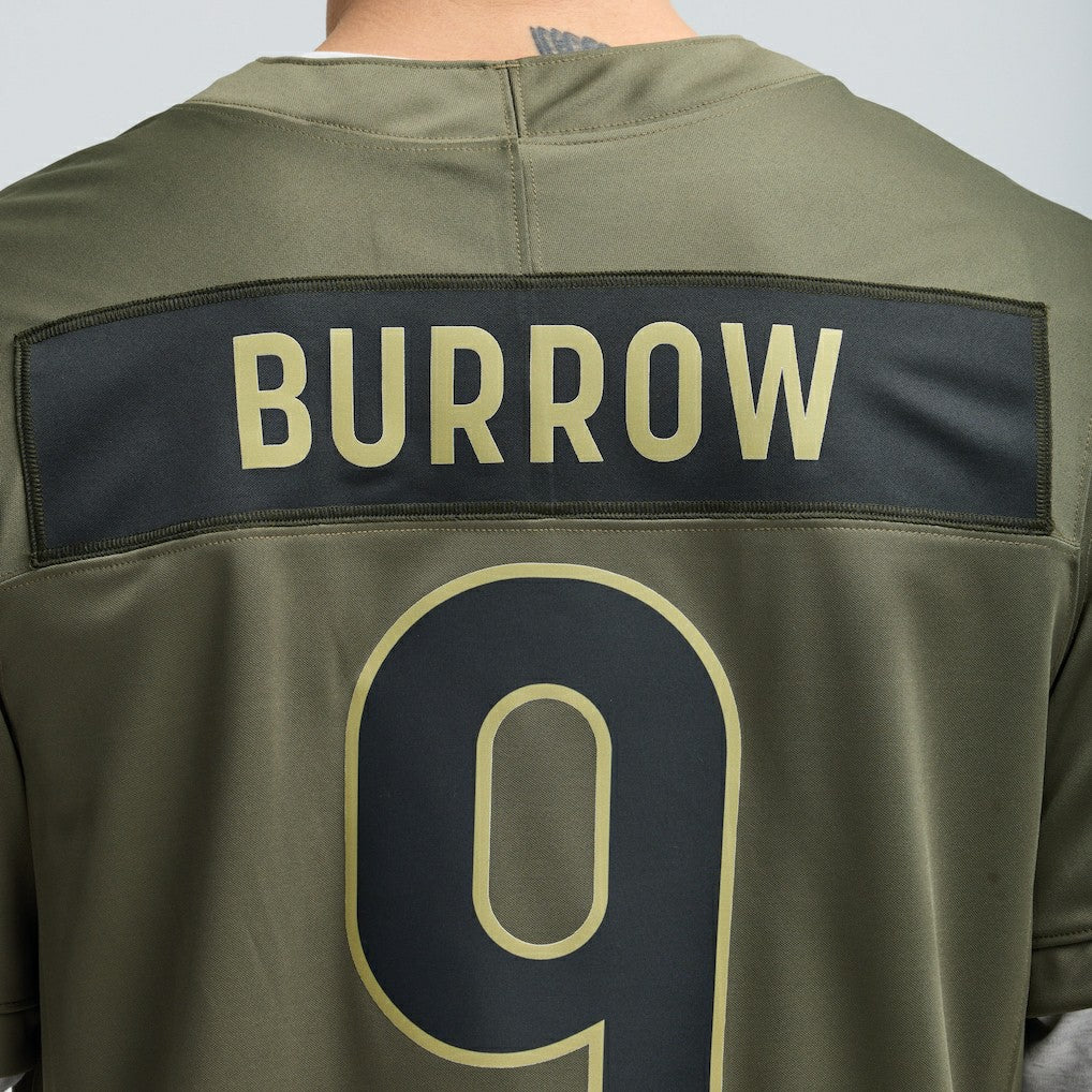 Joe Burrow Cincinnati Bengals 2025 Salute to Service Limited Jersey - Olive