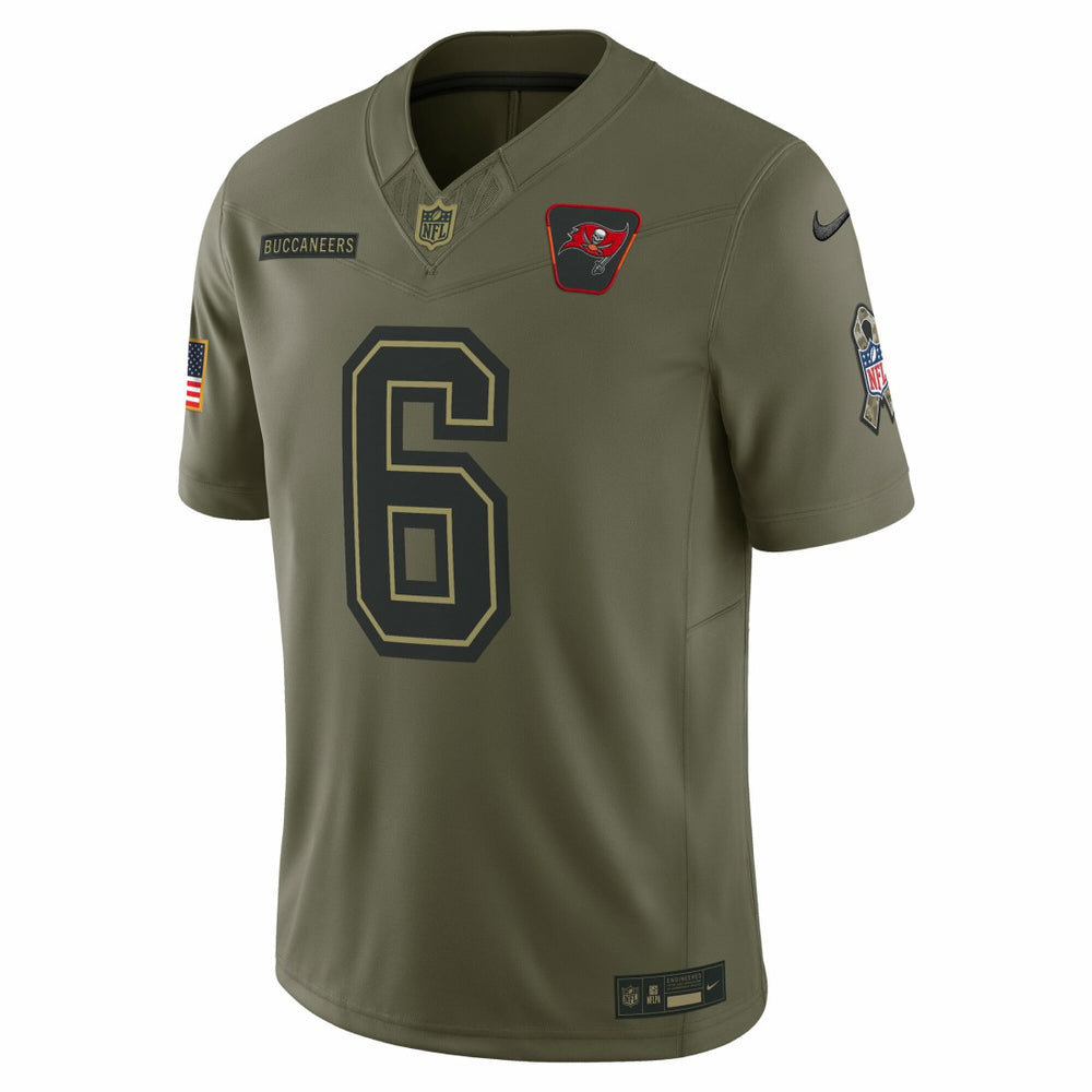 Baker Mayfield Tampa Bay Buccaneers 2025 Salute to Service Limited Jersey - Olive