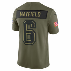 Baker Mayfield Tampa Bay Buccaneers 2025 Salute to Service Limited Jersey - Olive