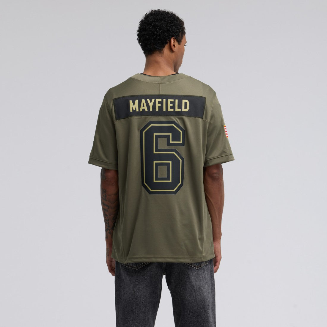 Baker Mayfield Tampa Bay Buccaneers 2025 Salute to Service Limited Jersey - Olive