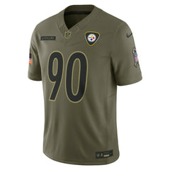 T.J. Watt Pittsburgh Steelers 2025 Salute to Service Limited Jersey - Olive