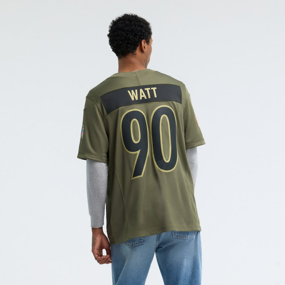 T.J. Watt Pittsburgh Steelers 2025 Salute to Service Limited Jersey - Olive
