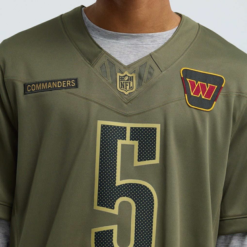Jayden Daniels Washington Commanders 2025 Salute to Service Limited Jersey - Olive