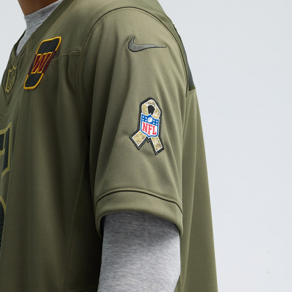 Jayden Daniels Washington Commanders 2025 Salute to Service Limited Jersey - Olive