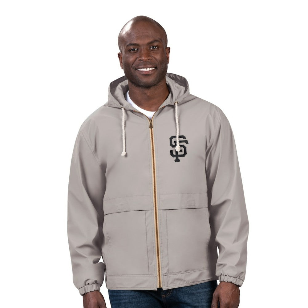 San Francisco Giants G-III Sports by Carl Banks Full-Zip Rain Jacket Gray