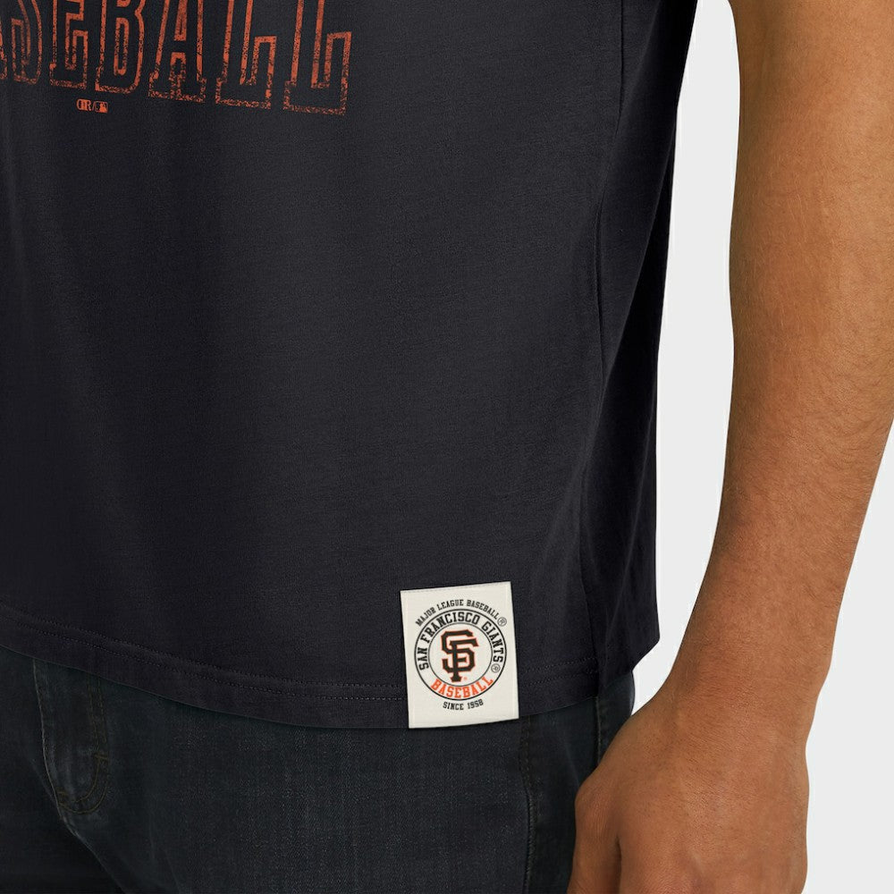 San Francisco Giants Darius Rucker Collection Distressed Sleeve Stripe T-Shirt Black