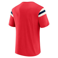 St. Louis Cardinals Darius Rucker Collection Distressed Sleeve Stripe T-Shirt Red