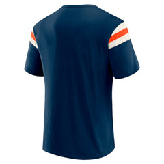 Detroit Tigers Darius Rucker Collection Distressed Sleeve Stripe T-Shirt Navy