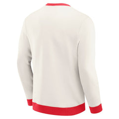 Philadelphia Phillies Darius Rucker Collection Colorblock Crewneck Sweatshirt Cream