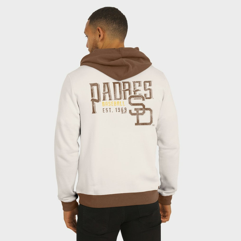 San Diego Padres Darius Rucker Collection Men's Polar Fleece Full-Zip Hoodie Cream