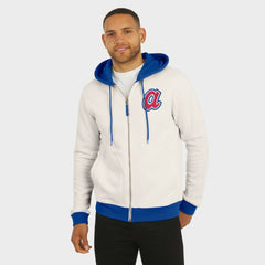 Atlanta Braves Darius Rucker Collection Men's Polar Fleece Full-Zip Hoodie Cream