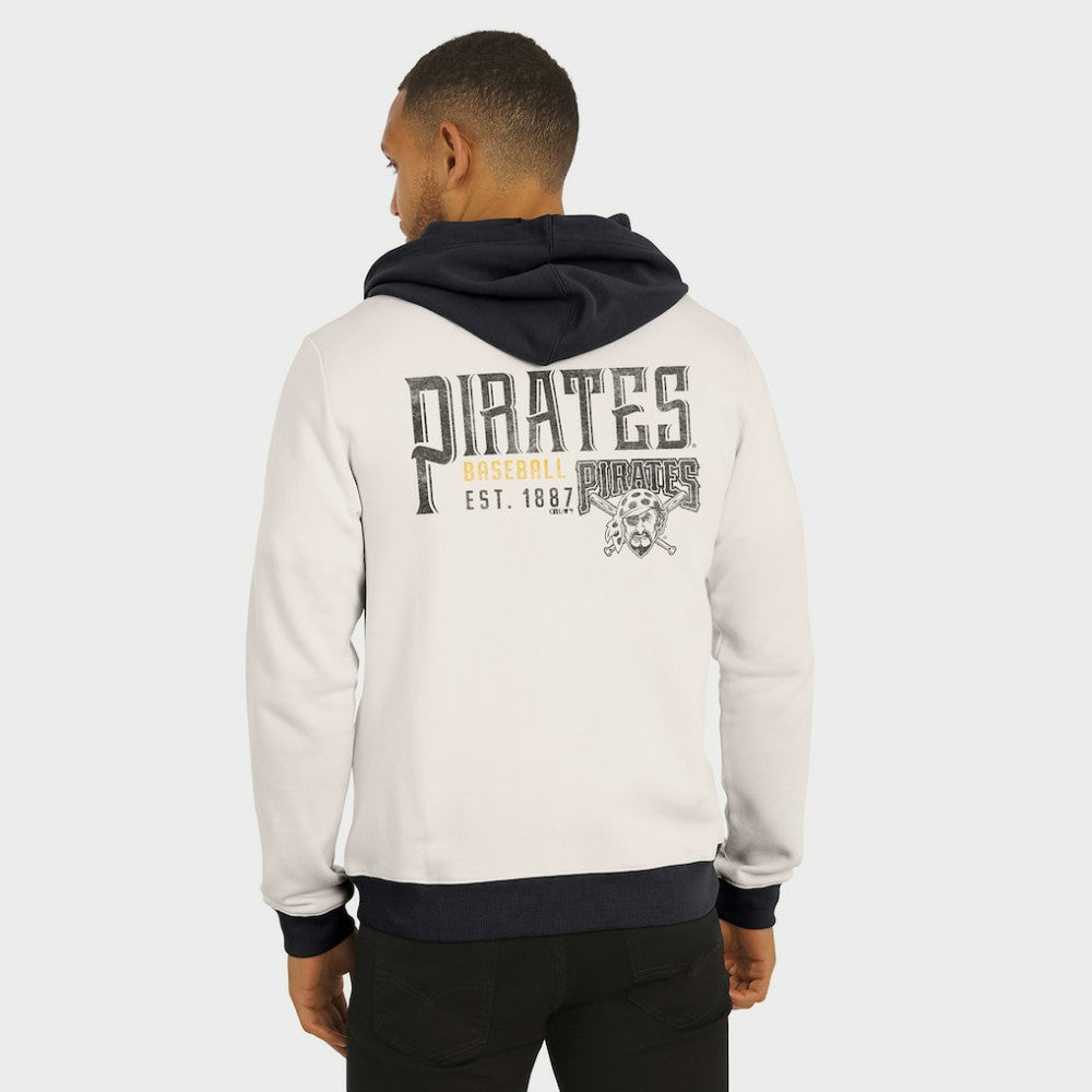 Pittsburgh Pirates Darius Rucker Collection Men's Polar Fleece Full-Zip Hoodie Cream