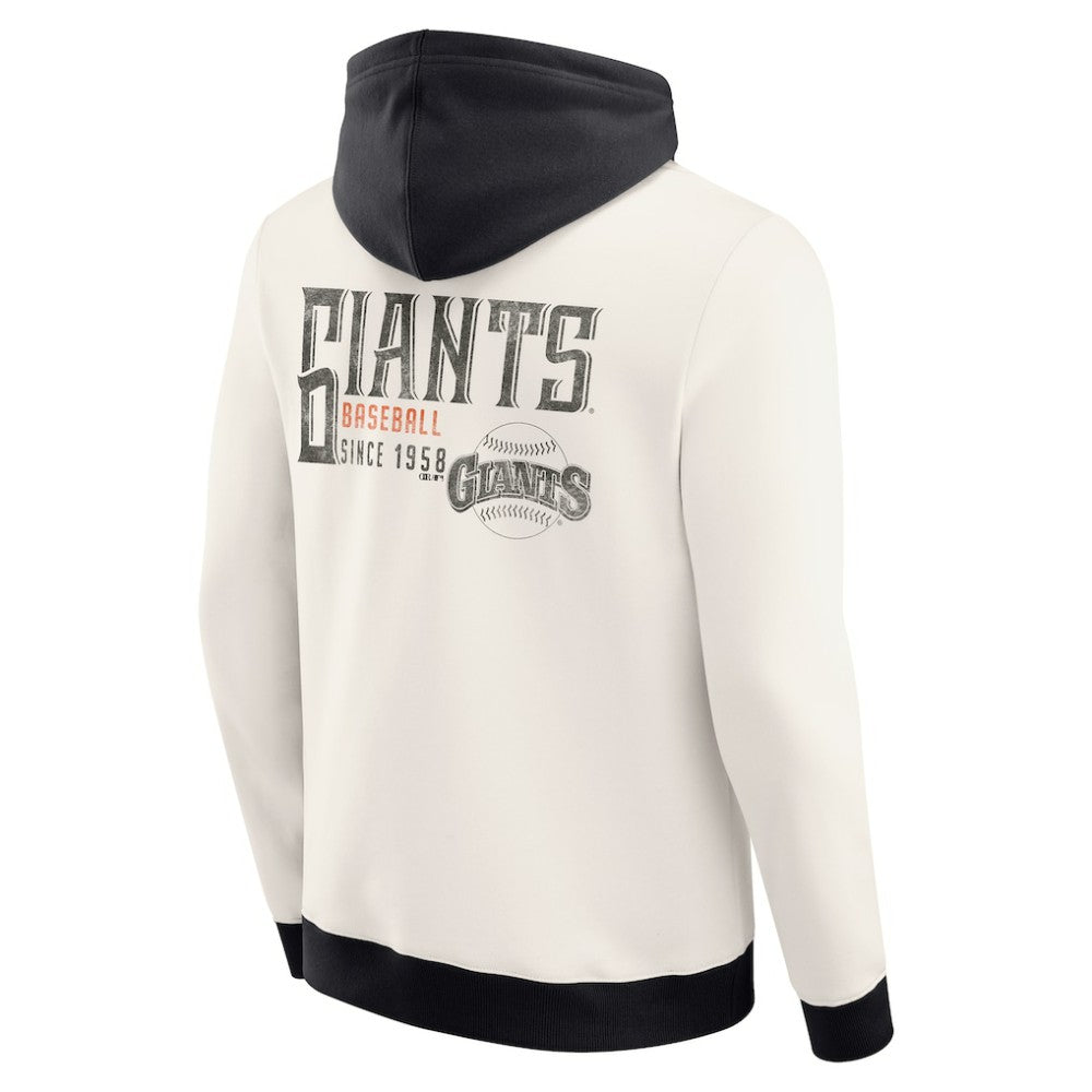 San Francisco Giants Darius Rucker Collection Men's Polar Fleece Full-Zip Hoodie Cream