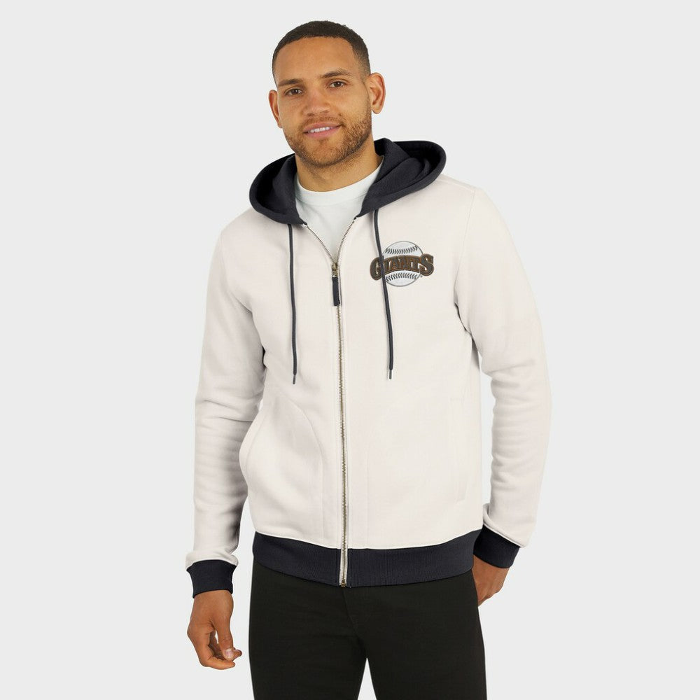 San Francisco Giants Darius Rucker Collection Men's Polar Fleece Full-Zip Hoodie Cream