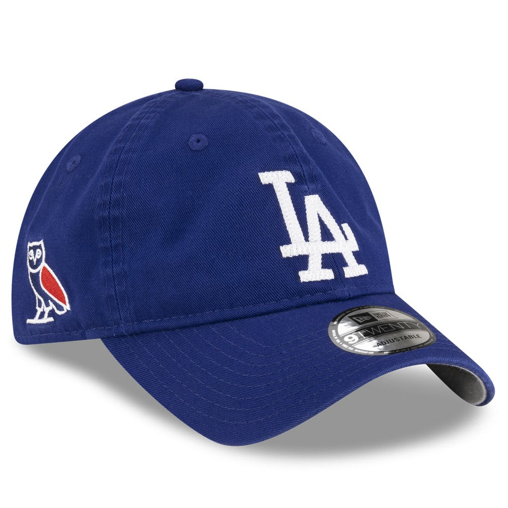 Los Angeles Dodgers OVO x Washed 9TWENTY Adjustable Hat Royal | New Era