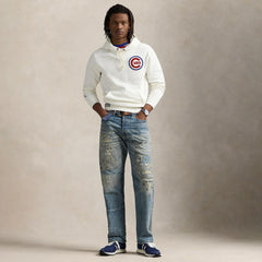 Cubs Polo Ralph Lauren Fleece Hoodie White