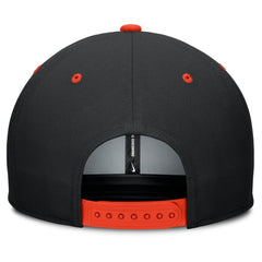 Baltimore Orioles Cooperstown Collection Pro Dri-FIT Snapback Hat Black/Orange | Nike