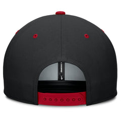 Cincinnati Reds Cooperstown Collection Pro Dri-FIT Snapback Hat Black/Red | Nike
