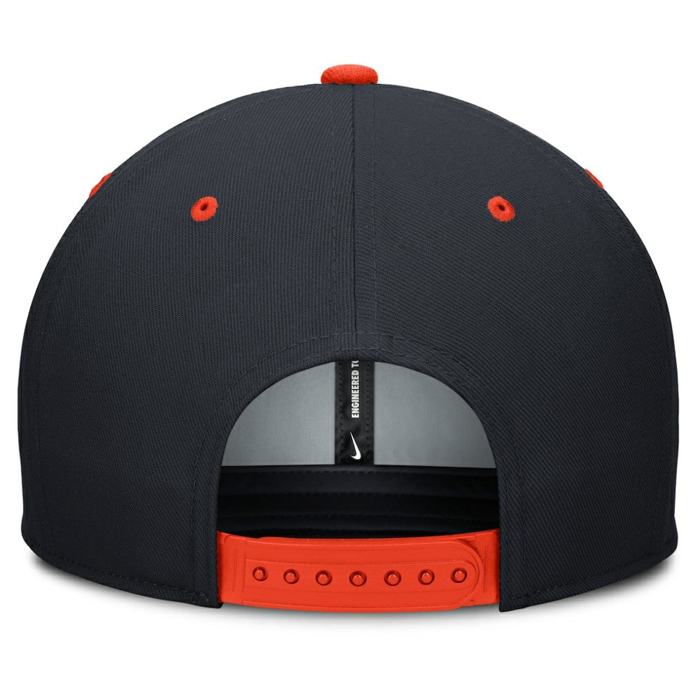 Detroit Tigers Cooperstown Collection Pro Dri-FIT Snapback Hat Navy/Orange | Nike