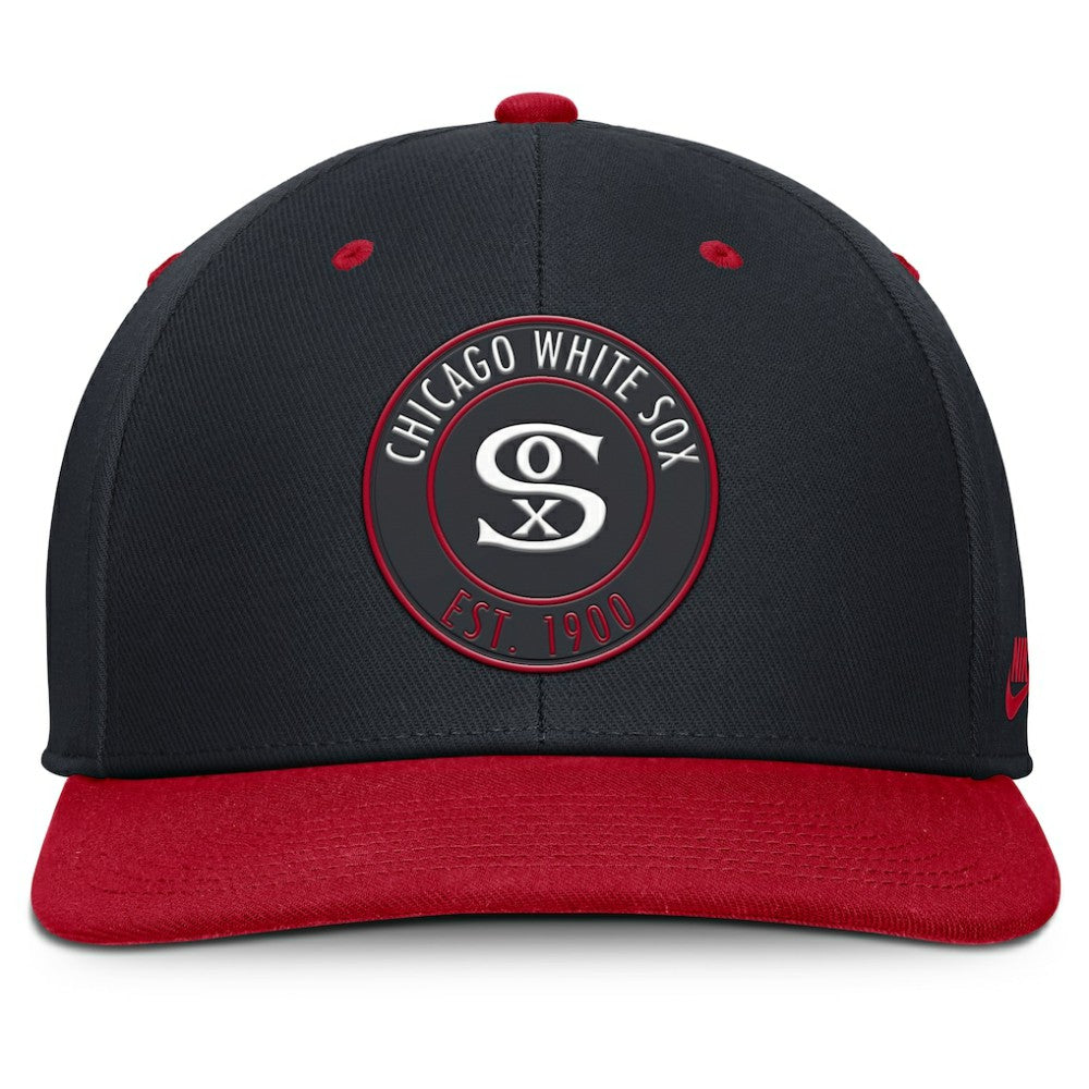 Chicago White Sox Cooperstown Collection Pro Dri-FIT Snapback Hat Navy/Red | Nike