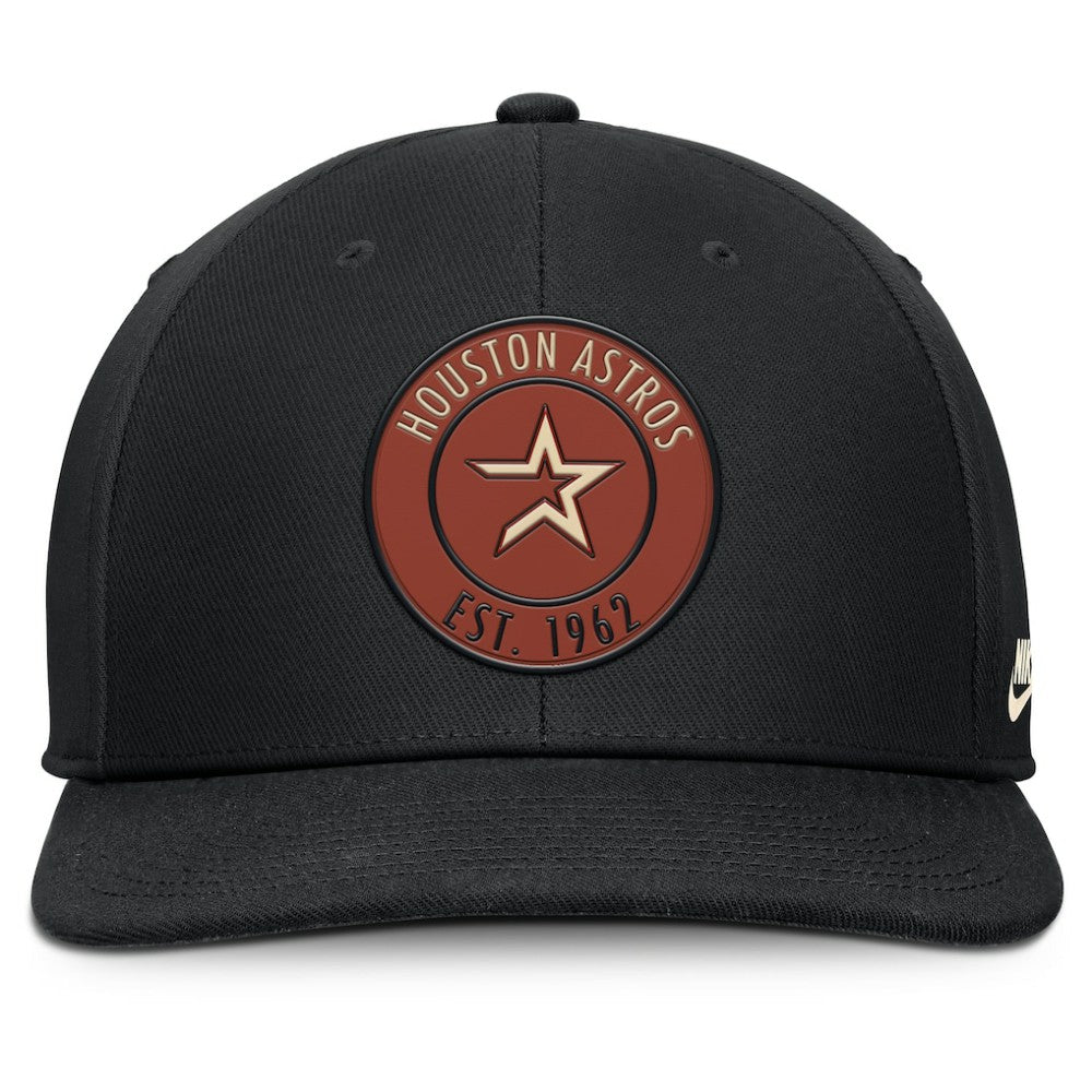 Houston Astros Cooperstown Collection Pro Dri-FIT Snapback Hat Black | Nike