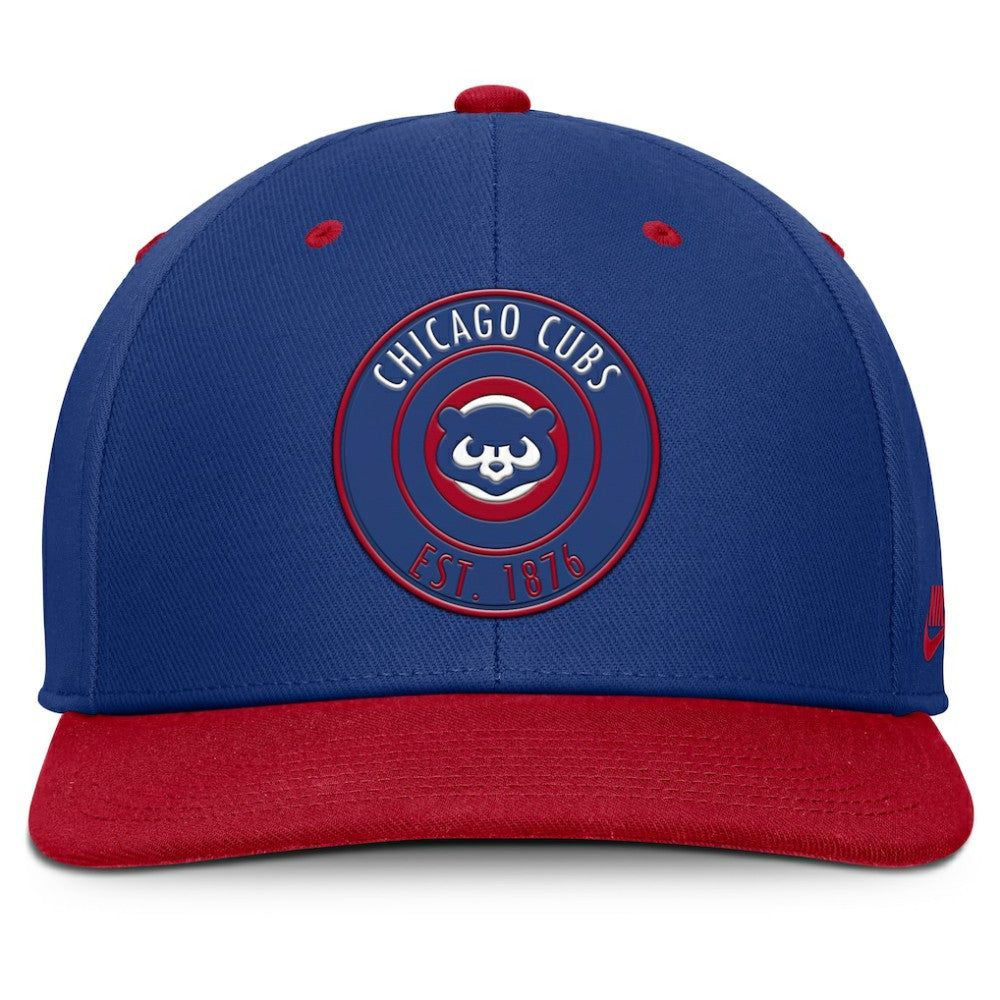 Chicago Cubs Cooperstown Collection Pro Dri-FIT Snapback Hat Royal/Red | Nike